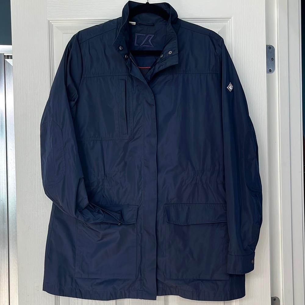 Navy Cutter & Buck Rain Jacket